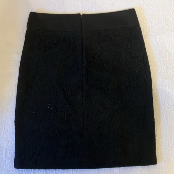 BCBGeneration Black Lace Skirt Sz 8 - Picture 3 of 7